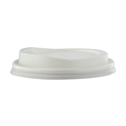 Compostable Biodegradable Coffee Cup Lids for 8 oz and 10 oz Cups – 100 Pieces